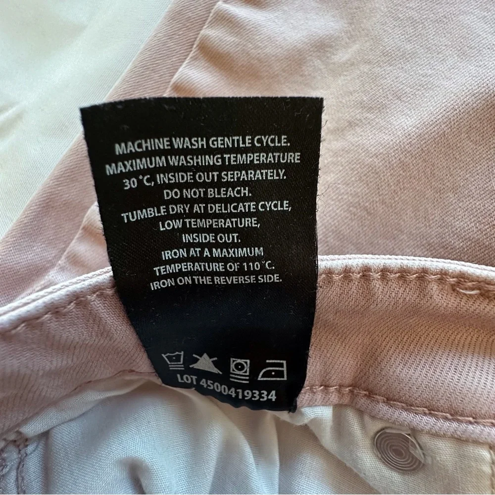 Buffalo David Bitton‎ Avalon mid rise ankle skinny light pink jeans women’s 6 - Picture 13 of 14